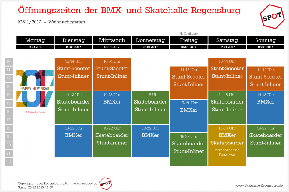 Öffnungszeiten KW1