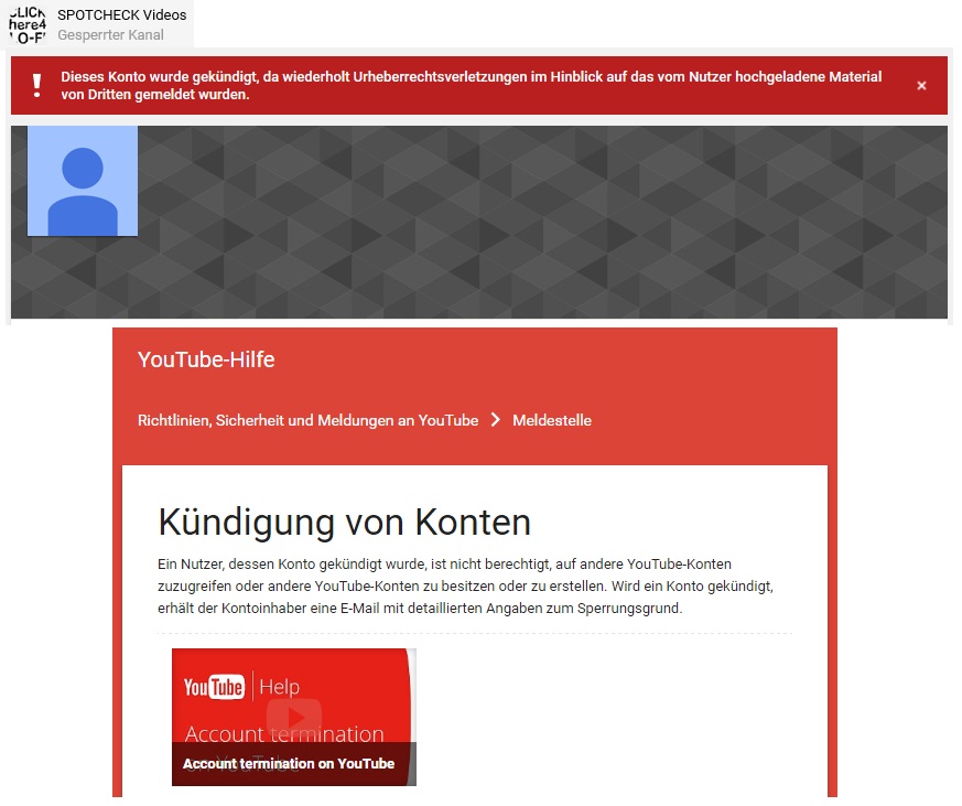 Kanal gelöscht